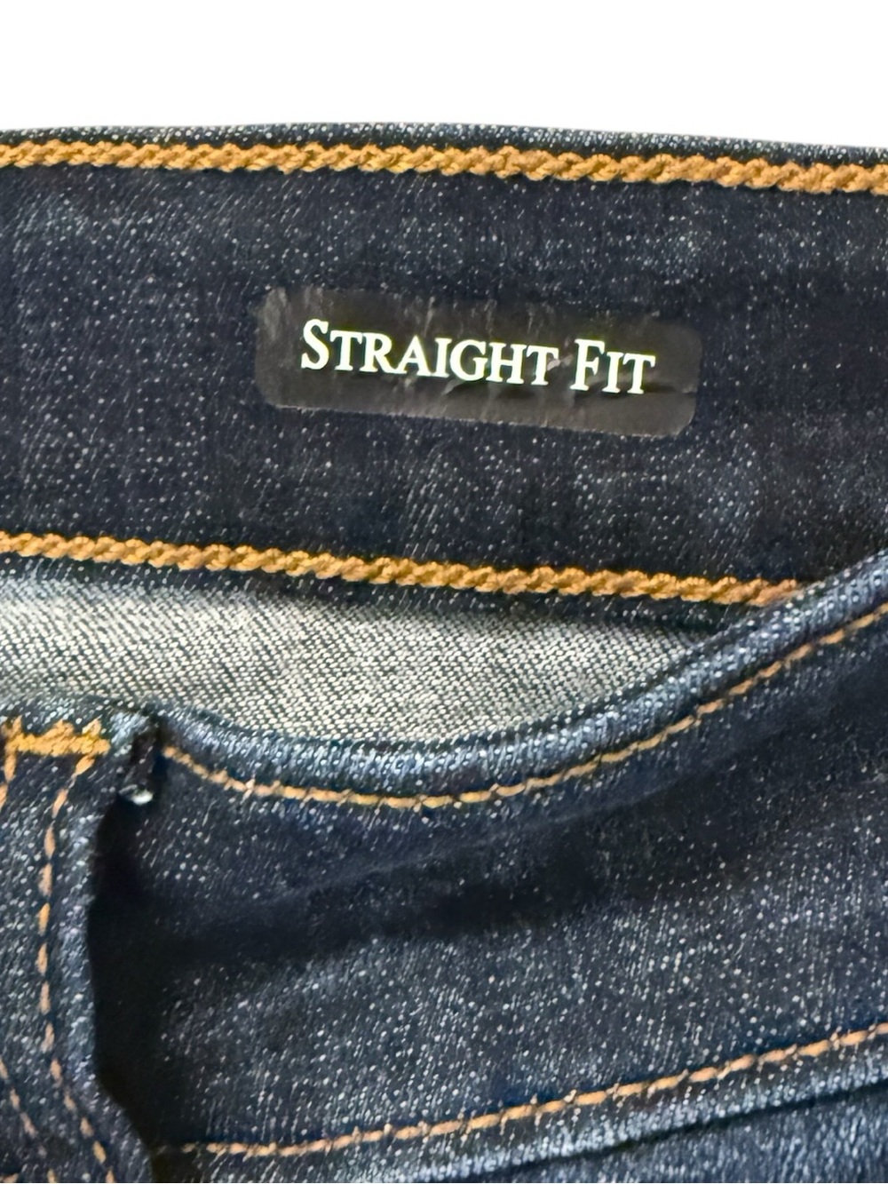 Judy Blue Straight Jeans 11/30 High Rise Dark Wash Raw Hem Stretch Fits 30x28 - Picture 8 of 15